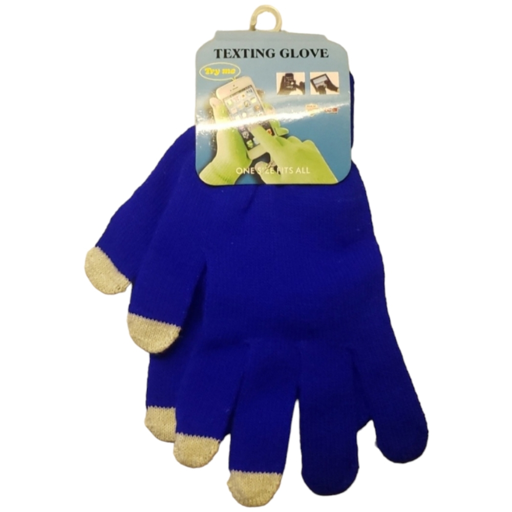 Touch Screen Winter Gloves. Blue 1 Size Fits All